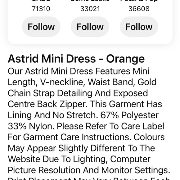 Runaway the Label Astrid Mini Dress Lg - Picture 8 of 9